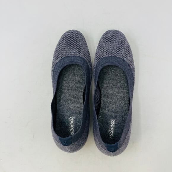 Allbirds Tree Breezers Flats Size 7 Gray Knit Comfort Sustainable Shoes W7 - Picture 7 of 11